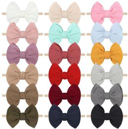 cute kids bowknot hairbands soft elastic baby hair bows large flower Hair Accessories for baby infant toddler