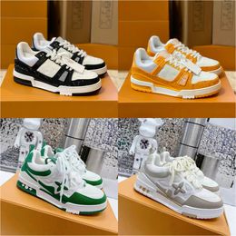 custom fashion classic Luxury mens women running shoes lvity White trainer designer sneakers printing low-top green red black white Breathable