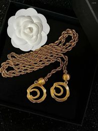 Belts Metal Fashion High Quality Trend Brand Letter Waist Chain Necklace Brooch