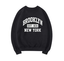 Women039s Hoodies Sweatshirts Brooklyn NYC Letter Graphic Sweatshirt York Shirts Hoodie NY Gift Fall Pullover Unisex Casual S3109965