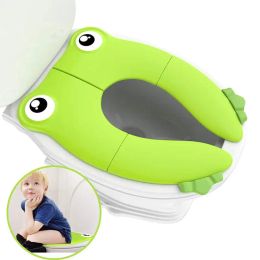 Suits Foldable Potty Toilet Training Seat Portable Travel Toddler Toilet Seat with Carry Bag Prevent Germs Spread
