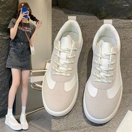 Casual Shoes For Women 2024 Low Top Lace Up Women's Vulcanised Autumn Fashion Wild Flat-bottomed Ladies Walking
