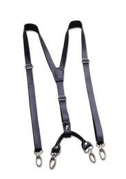 15cm Real Leather Mans Suspenders Fashion Hook Buckle Braces Elastic Adjustable Suspensorio Bretelles Tirantes Casual Trousers6552631