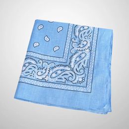 Bandanas Hair Scarf Headband Paisley Polyester Headbands For Men Square Hankerchief