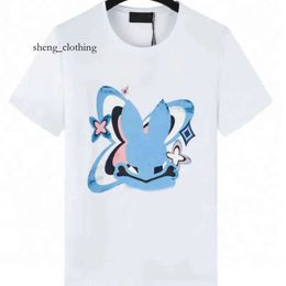 Pyscho Bunny Shirt Designer Skull Pattern Top Cotton O-Neck Rabbit Animal Print T Shirts For Women Rabbit Custom Printed Pop Tees 3995 76 2756