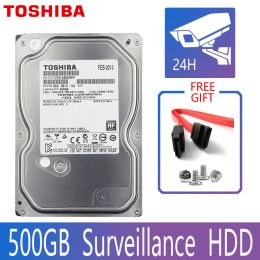 Drives TOSHIBA 500GB Video Surveillance Hard Drive Disc DVR NVR CCTV Monitor HDD HD Internal SATA III 6Gb/s 5700RPM 32MB 3.5" harddisk