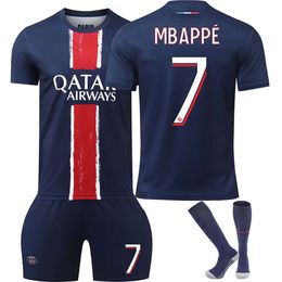 Soccer Jerseys Mens Tracksuits Football Training Uniform 2425 Paris Football Uniform Size 7 Mbappe 19 Li Gangren 10 Dembele 9 Ramos Jersey