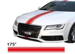 45015cmRoll 175quot Car Styling Hood Roof Tail Decal Car vinyl Decals Stickers Racing Stripes Stickers For All Cars9354336