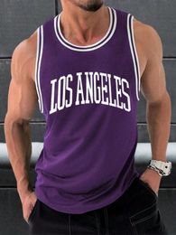 Men's Tank Tops Summer New Tank Top Gym Fitness Sleeveless Tank Top Casual Fitness Breathable Quick Drying Top of the line Basketball jerseyL2404