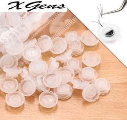 Disposable Eyelashes Blossom cup eyelashes glue holder plastic Stand Quick Flowering For Eyelashes Extension Makeup Tools7191733