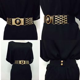 Metal Designer Bright Surface Hollow Chain Elastic Belt Twist Mirror Thin Female Womans with Box Original Quality