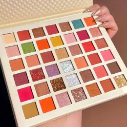 Sets 42 Colors Cute Girl Eyeshadow Palette Glitter Pearlescent Eyeshadow Waterproof Eye Plate Shimmer Matte Makeup Female Cosmetics