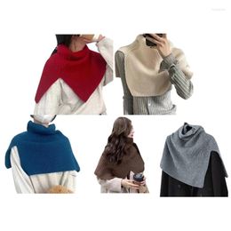 Scarves Autumn Winter Women Scarf Wild Warm Protect Neck Stretch Knitted Fake Collar Dropship