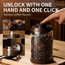 Storage Bottles Coffee Bean Vacuum Sealed Can Glass Kitchen Food Granules Candy Preservation Household