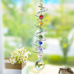 Decorative Figurines Hanging Decoration With Hook Healing Chakra Colourful Rainbow Prism Suncatcher For Indoor Outdoor Decor
