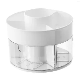 Storage Boxes 360 Rotating Cosmetics Organizer Cosmetic Display Case Pen Holder For Desk Office Counter Dressing Table Home