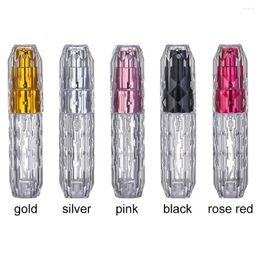 Storage Bottles 5ml Portable Crystal Bottom Filling Perfume Bottle Press Water Replenishing Spray Refillable For Cosmetics