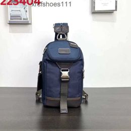 Backpack Designer Business 2223404 Multifunctional Mens Bag Chest Nylon Mens Chest TUMMII Ballistic Travel Back Pack Crossbody Leisure Fashion TU 6G6A