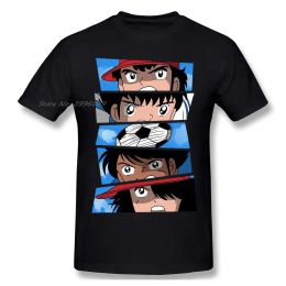 T-Shirts BALL IS LIFE Tops Clothes Streetwear Design Captain Tsubasa About Football Anime Cotton Men TShirt