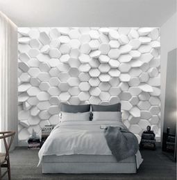 3D Vision Irregular Pentagon Ordering Custom Modern Wallpaper The New Abstract Geometric Figure Wall Mural Wallpaper For Living6302809