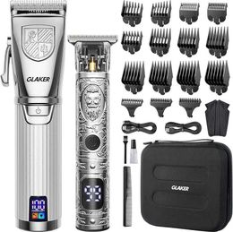 Hair Trimmer Mens shaving clippers professional mens cordless and T-Blade Q240427