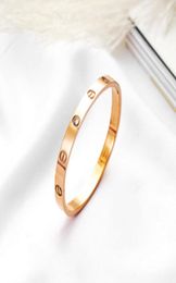 2020 Fashion New rose gold 316L stainless steel screw bangle bracelet with screwdriver and original box never lose snap Jewellery wh7059613