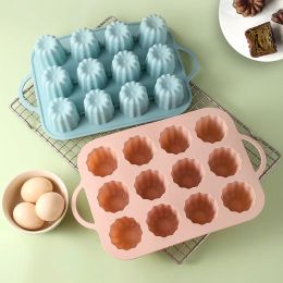 Moulds 12 Cup Cannele Fluted Mould Cake Pans Cupcake Muffin Mould Baking Tray Home Kitchen Cook DIY Tools