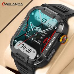 Watches MELANDA New Bluetooth Call Smart Watch Men Sport Fitness Tracker Voice Assistant IP68 Waterproof Male Smartwatch for Android IOS