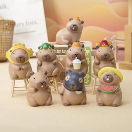 Capybara Blind Box Animal Kapibara Figure Toys Surprise Children Girls Birthday Christmas Gift 240422