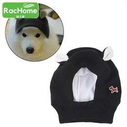 Dog Apparel Knitted Winter Hat Ear Muffs Warm Earmuffs Hats For Dogs Anxiety Relief Noise Protection Pet Ears Covers