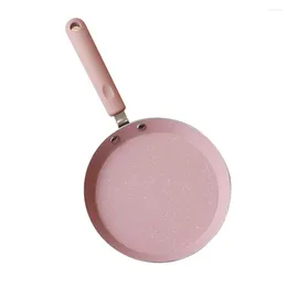 Pans Aluminium Non-stick Pan Practical Frying Useful Omelette Pancake Kitchen Gadget For Home Restaurant (6 Inch Pink)