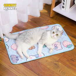 Pets Summer Cooling Mats Portable Sleeping Ice Pad for Small Medium Large Dogs Breathable Dog Bed Pet Accessories D9277 240418