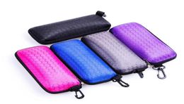 Honeycomb Sunglasses Case 5 Colors EVA Zipper Protable Rectangle Eye Glasses Case Protector Box Cases Bags OOA69555819206