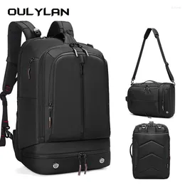 Backpack OULYLAN Men Business Commuting Large Capacity Travel Bag Messenger Lightweight Men's Backpacks Ourdoor Waterproof Bags