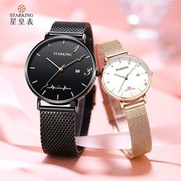 Wristwatches Quartz Fashion Couple Watch Simple Wholesale Niche Valentine's Day Round For Young People