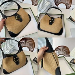 Designerinnen Frauen Half Moon Hobos Designer Briefe Messenger Hobo -Taschen Frauen Handtaschen weben Cross Body Umhängetaschen Sorge Qualität