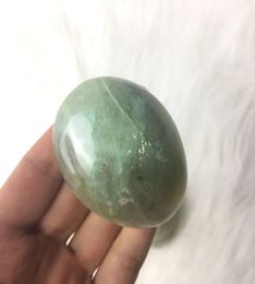 Natural Green moonstone Polished Palm Stone Healing Gemstone palms For Party Gift Decoration 1pc3931983