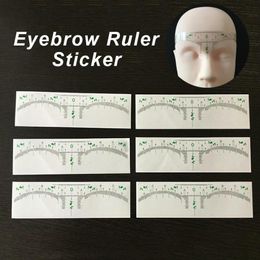 Microblading Disposable Eyebrow Stencil Sticker Tattoo Tools Accessories Permanent Makeup Measurement Shaping Eyebrow Template Rul9934941