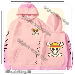 Men's Hoodies & Sweatshirts Men's Anime One Piece Luffy Fleece Hoodie Women Spring and Autumn Manga Boy Girl Clothesmen's Rowe 929