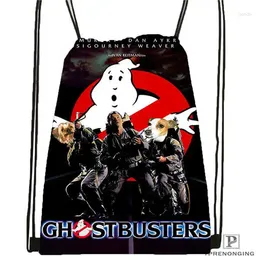 Drawstring Custom Ghostbusters Backpack Bag Cute Daypack Kids Satchel (Black Back) 31x40cm#20240611-02-81