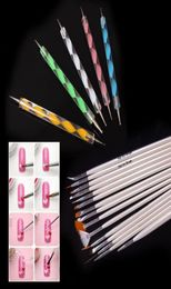 WholeDesign Painting Dotting Detailing Nail Art Pen Brushes Bundle Tool Kit Set Nail Brush 20pcsSet Nail styling tools9994275