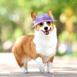 Dog Apparel Adjustable Buckle Design Cap With Ear Holes Sport For Sun Protection Outdoor Wear-Resistant Cotton Pet Boutique Hat