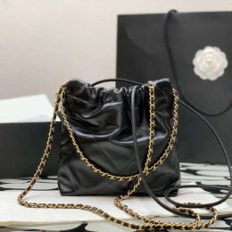 luxury tote women handbag hobo chain bag Quited leather Chain bags designer casual mini crossbody shoulder crossing purse classic womens summer bag with box 20cm