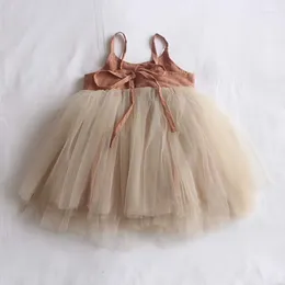 Girl Dresses VIP Princess Baby Dress 2024 Summer Backless Girls Birthday Tutu Toddler Clothes 0-3Y