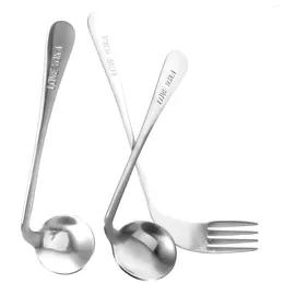 Mugs Left Hand Cutlery Food Feeding Angled Spoon Practical Metal Aid Utensil Auxiliary Patients Stainless Steel Silverware