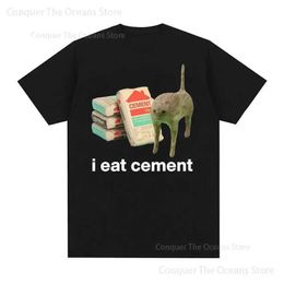 Men's T-Shirts Summer I Am Contaminated Funny Cat Meme Mens T-Shirt Men Women Clothing T-Shirts Cotton Loose Oversize T-shirt Streetwear J240426