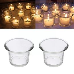 Candle Holders Romantic Crystal Glass Holder Wedding Bar Party Decor Candlestick Dinner Table Decoration Home E6B1