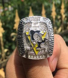 2009 PITTSBURGH PENGUINS CROSBY CUP Hockey CHAMPIONSHIP RING Set Men Fan Souvenir Gift Wholesale 2019 DropShipping4438040