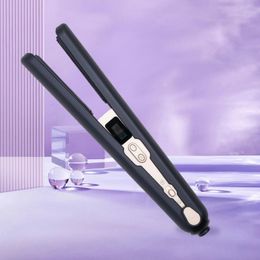 Wireless charging straight clip Travel portable Mini bangs small hair straightener USB Curling iron Hair care life Large capacity lithium battery 9600 mah