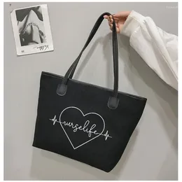 Shopping Bags Life Heart Funny Printed Tote Bag Personalizd Accessories Work Gift For Nursing Women Handbag Beach Drop